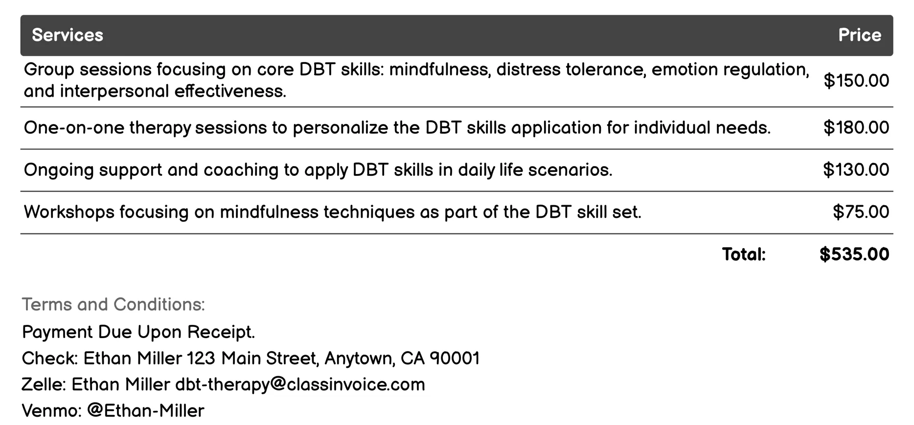 dbt Performance Optimization Invoice Example